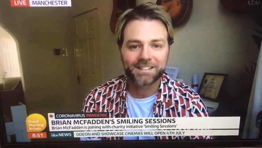 Brian McFadden shout out on Good Morning Britain